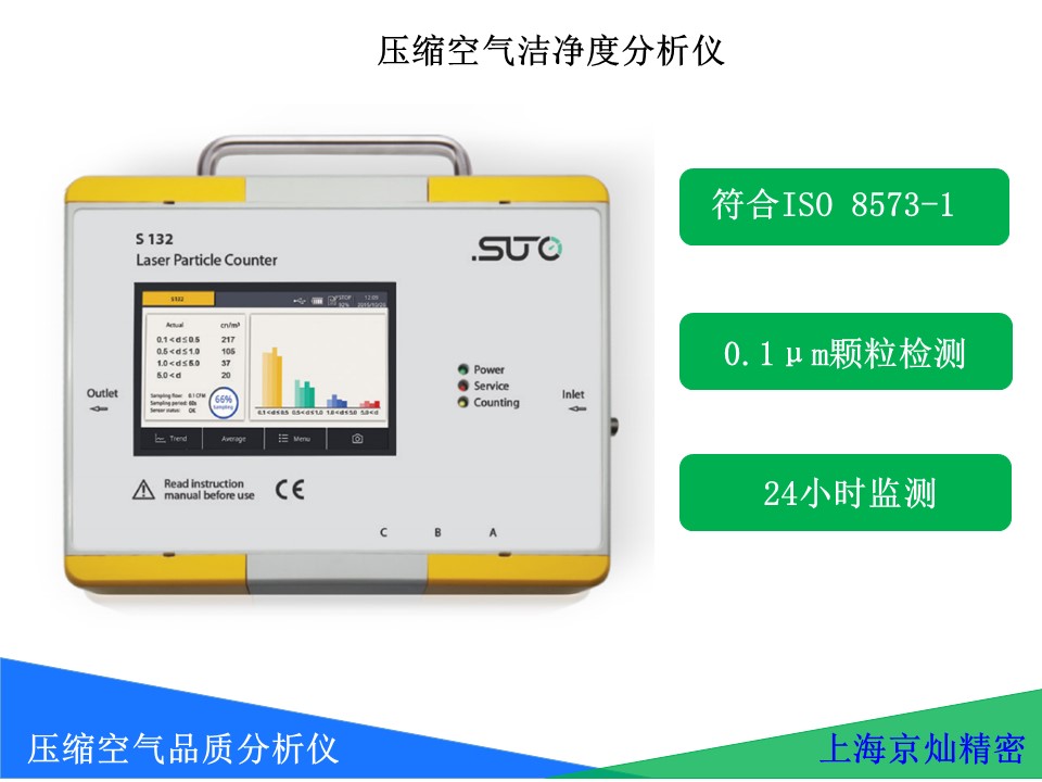  SUTO S132壓縮空氣激光顆粒計(jì)數(shù)器 0.1顆粒范圍